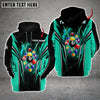 Maxcorners Billiards 8 Ball Multicolor Option Customized Name 3D Hoodie