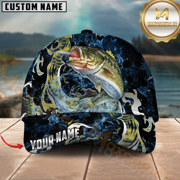 Maxcorners Fishing Jumping Ocean Splash Personalized 3D Cap (7 Breeds)