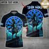 Maxcorners Darts Neon Samurai Dartboard Cityscape Multicolor Customized Name, Team Name 3D Shirts