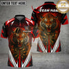 Maxcorners Fire Tiger Darts Multicolor Customized Name, Team Name 3D Shirts