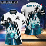 Maxcorners Light Bowling Player Multicolor Option Customized Name 3D Shirt