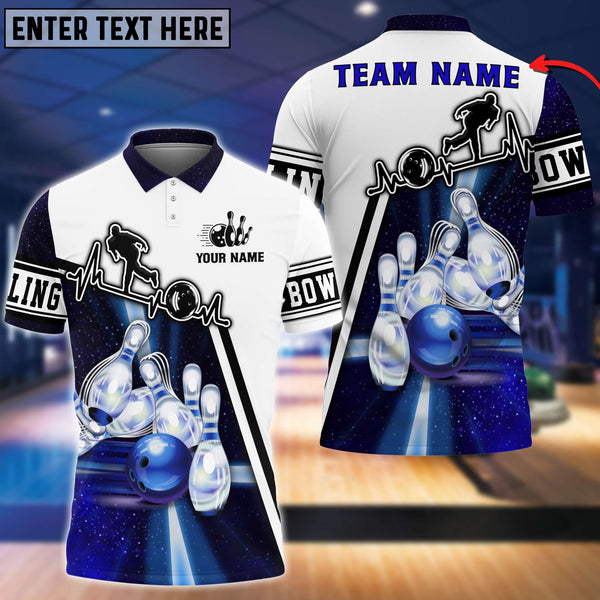 Maxcorners Light Bowling Player Multicolor Option Customized Name 3D Shirt