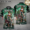 Maxcorners Bowling Girl Pitbull Pink Galaxy Multicolor Customized Name, Team Name 3D Shirt