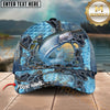 Maxcorners Fishing Ripped Denim Personalized Name 3D Cap