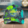 Maxcorners Fishing Ripped Denim Personalized Name 3D Cap