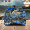 Maxcorners Fishing Ripped Denim Personalized Name 3D Cap