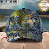 Maxcorners Fishing Ripped Denim Personalized Name 3D Cap