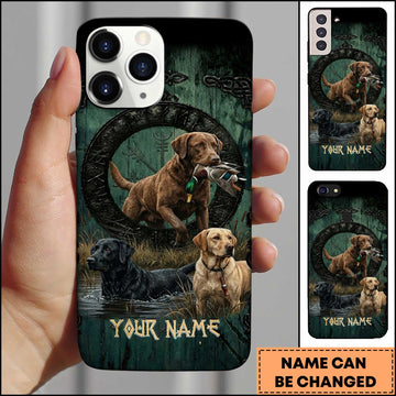 Maxcorners Majestic Duck Hunting Rune Personalized Name 3D Phone Case