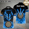 Maxcorners Wolf Fire Flame Darts Jersey Multicolor Option Customized Name, Team Name 3D Shirt