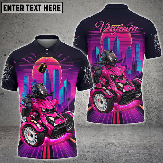 Maxcorners Multicolor Customized Name, Team Name 3D Shirts For Virginia