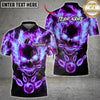 Maxcorners Bowling Flame Skull Bowling Pins Multicolor Customized Name, Team Name 3D Shirts