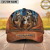 Maxcorners Buck Hunter Leather Zip Hunting Personalized Hat 3D Printed Multicolor