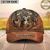 Maxcorners Buck Hunter Leather Zip Hunting Personalized Hat 3D Printed Multicolor