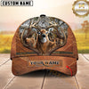 Maxcorners Buck Hunter Leather Zip Hunting Personalized Hat 3D Printed Multicolor