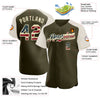 Maxcorners Custom Black Red-Royal 3D Pattern Design American Flag Premium Baseball Jersey LM0210