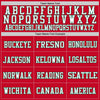 Maxcorners Custom Red Kelly Green-White Mesh Authentic Football Jersey LM2605