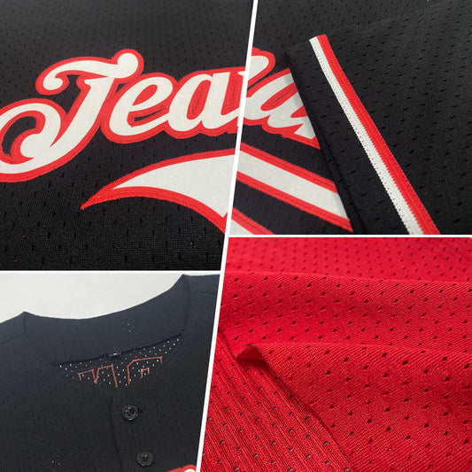 Maxcorners Custom White Red 3D American Flag And Statue of Liberty Premium Baseball Jersey LM0210