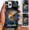 Maxcorners Fishing Phone Case Anchor Lightning Wave Rings Custom Name Phone Case