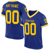 Maxcorners Custom Royal Gold-White Mesh Authentic Throwback Football Jersey LM2605