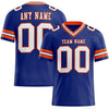 Maxcorners Custom Royal White-Orange Authentic Football Jersey LM2605