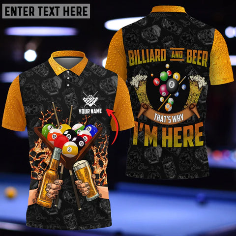 Maxcorners Table Trekker Pro Billiard Personalized Name 3D Shirt