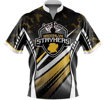 Maxcorners Brooklyn Strykers Bowling Jersey LM1009