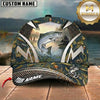 Maxcorners Vintage Tackle Artwork Custom Name Fishing Cap