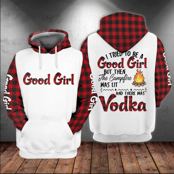 Maxcorners Good Girl Vodka Camping All Over Print 3D