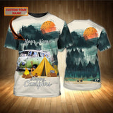 Maxcorners Camping Happy Campers Shirt All Over Print 3D