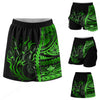Maxcorners Customized Bowling Trouser Skirts With Shorts Underneath, Tribal Flame Bowling Ball Pins Skorts With Pockets