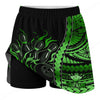 Maxcorners Customized Bowling Trouser Skirts With Shorts Underneath, Tribal Flame Bowling Ball Pins Skorts With Pockets