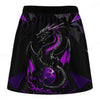 Maxcorners Customized Bowling Trouser Skirts With Shorts Underneath, Bowling Dragon On Ball Skorts With Pockets