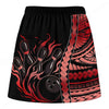 Maxcorners Customized Bowling Trouser Skirts With Shorts Underneath, Tribal Flame Bowling Ball Pins Skorts With Pockets