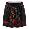 Maxcorners Customized Bowling Trouser Skirts With Shorts Underneath, Bowling Dragon On Ball Skorts With Pockets