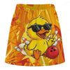 Maxcorners Customized Bowling Trouser Skirts With Shorts Underneath, Bowling Duck Strike Energy Skorts With Pockets