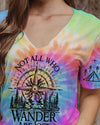 Maxcorners Not All Who Wander Are Lost Tie Dye All Over Print LM2101