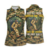 Maxcorners Camo Bigfoot Golfer Drinking Beer Polo Shirt, Golf Shirts For Women, Women’s Golf Apparel LM1507