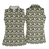 Maxcorners Adult Humor Mermaid Scale Golf Shirt, Woodland Scale Pattern Polo, Polo Shirts For Women LM1507
