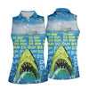 Maxcorners Funny Shark Da Dum Ocean Attack Golf Polo Shirt, Golf Shirts For Women, Women's Golf Apparel LM1507