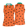 Maxcorners Watermelon Slice Golf Top, Orange Summer Design, Golf Shirts For Women LM1507
