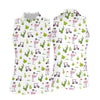 Maxcorners Pink Flamingo Golf Cart Cactus Hawaiian Golf Shirt, Women’s Golf Polo, Performance Golf Shirt LM1507