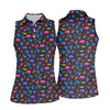 Maxcorners Neon Desert Cactus Buffalo Hawaiian Golf Shirt, Golf Polo For Women, Printed Golf Shirt LM1507