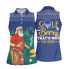 Maxcorners Funny Bearded Golfer With Beer And Paisley Sleeves Golf Polo, Golf Tops For Women, Ladies Golf Top LM1507