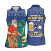 Maxcorners Retro Bearded Golfer Holding Beer Golf Polo Shirt, Women’s Golf Apparel, Ladies Golf Tops LM1507
