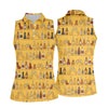 Maxcorners Funny Adult Party Bottle Pattern Golf Shirt, Golf Shirts For Women, Ladies Golf Top LM1507
