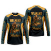 Maxcorners Weekend Hooker Sasquatch Fishing UPF Shirts, Funny Fishing Shirt, Men's Fishing Shirt