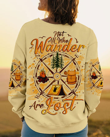 Maxcorners Not All Who Wander Are Lost Compass All Over Print LM2101