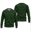 Maxcorners Neon Green Cocktails Three Leaf Clover St Patrick's Day Golf Shirt, Golf Gift For Men, Golf Shirts For Men