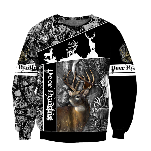 Max Corner Huntaholic 5 Deer Hunting 3D All Over Printed Shirts Gift For Hunter