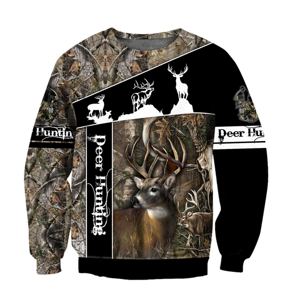 Max Corner Huntaholic 2 Deer Hunting 3D All Over Printed Shirts Gift For Hunter